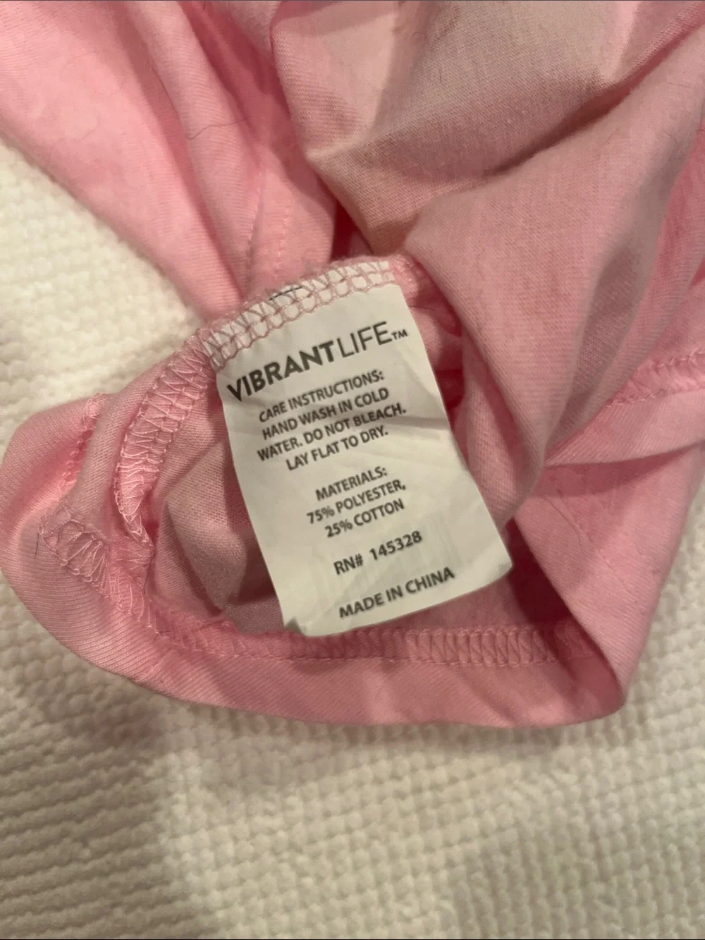 Pink Dog Tee with Red Trim and Conversation Heart Prints